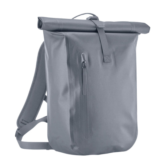 Blue Grey - Front - Quadra Lite Roll Top Waterproof Backpack