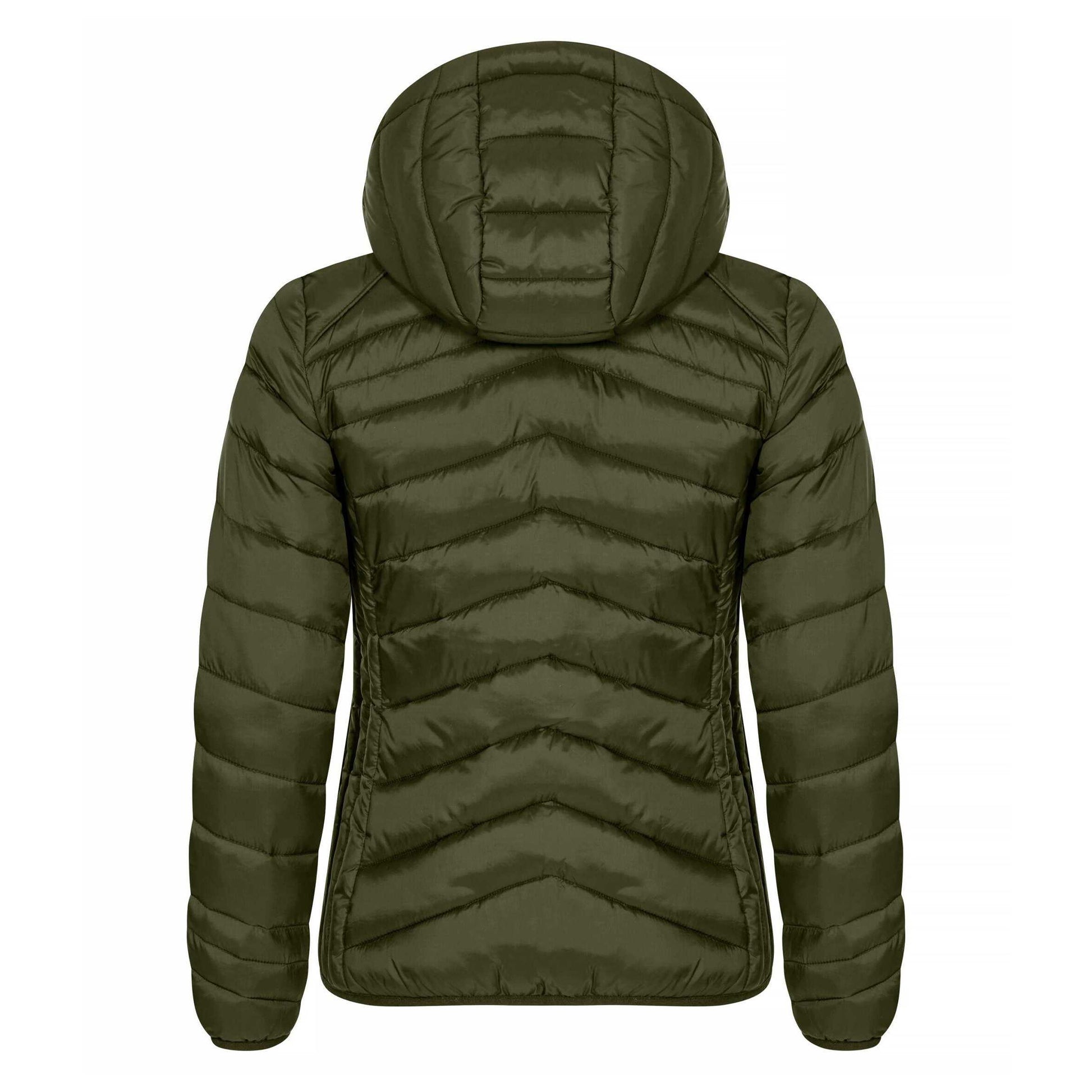 Fog Green - Back - Clique Womens-Ladies Idaho Padded Jacket