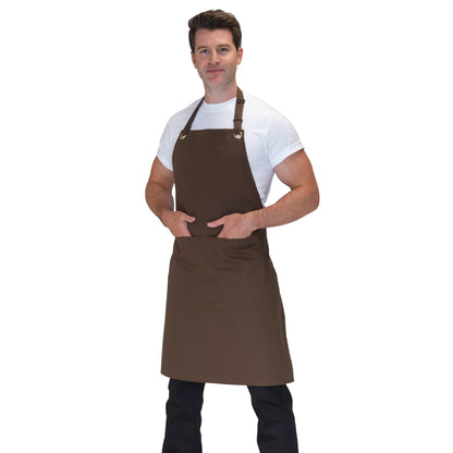 Khaki Brown - Front - Dennys Canvas Pocket Apron