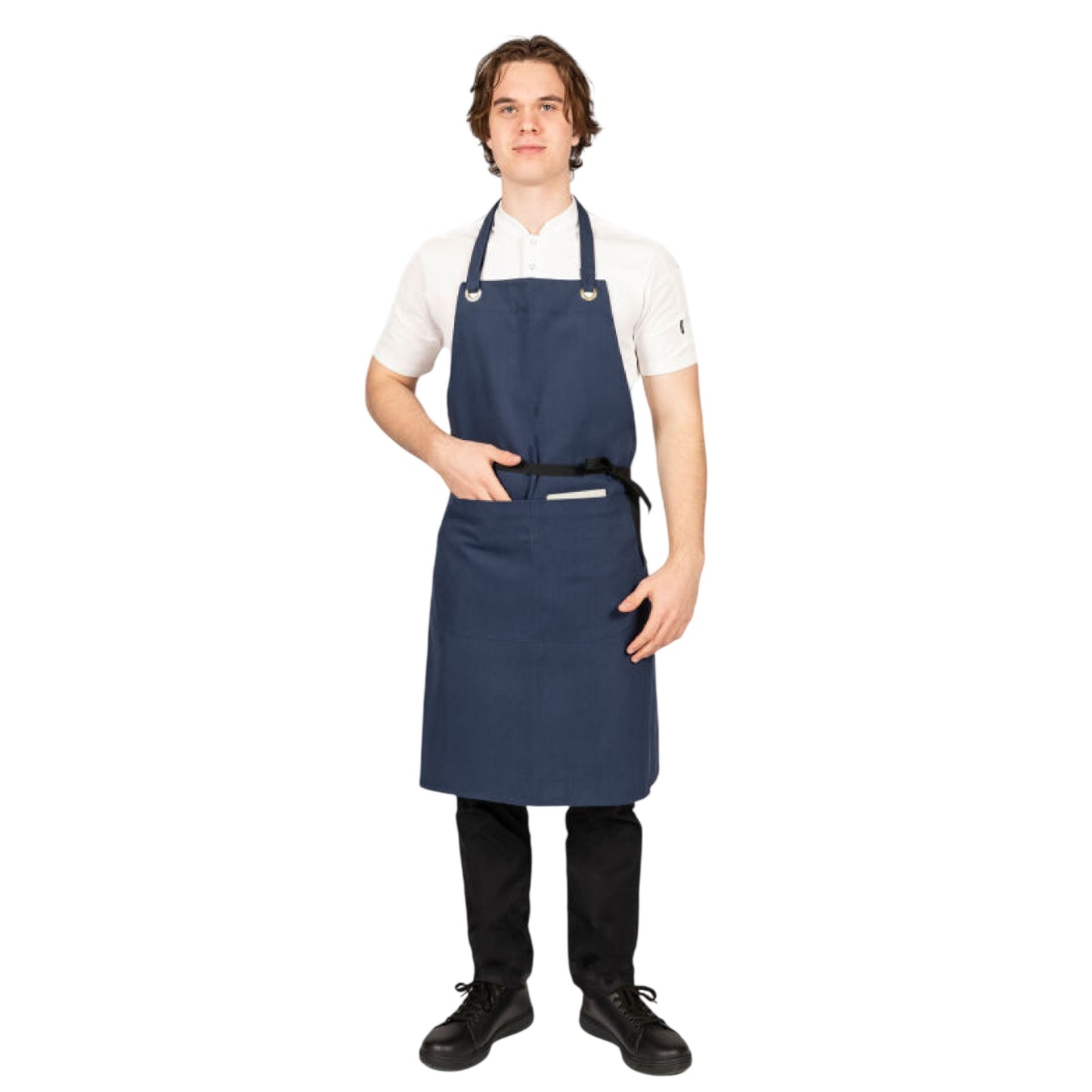 Navy - Front - Dennys Canvas Pocket Apron
