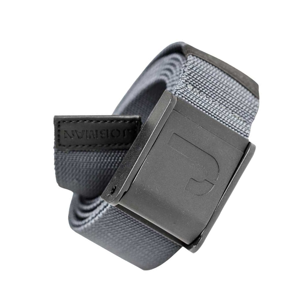 Dark Grey - Back - Jobman No Scratch Stretch Belt