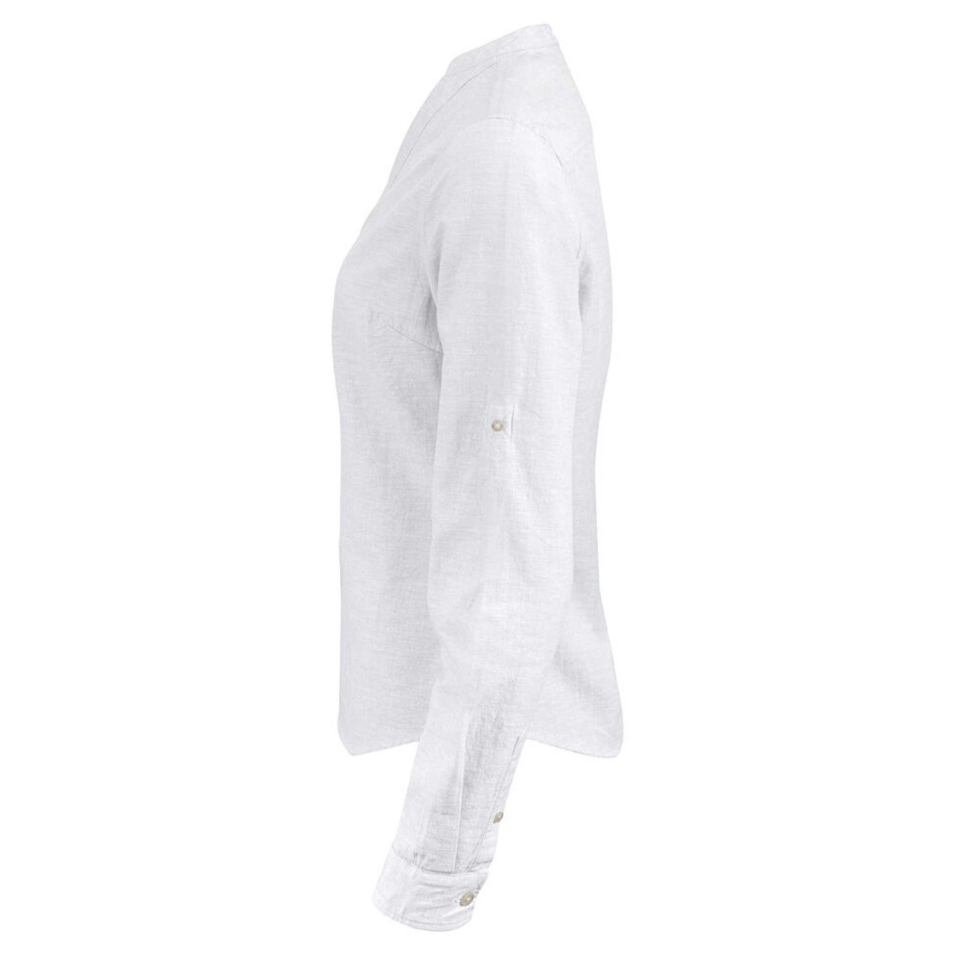 White - Side - James Harvest Womens-Ladies Townsend Shirt