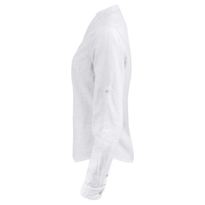 White - Side - James Harvest Womens-Ladies Townsend Shirt