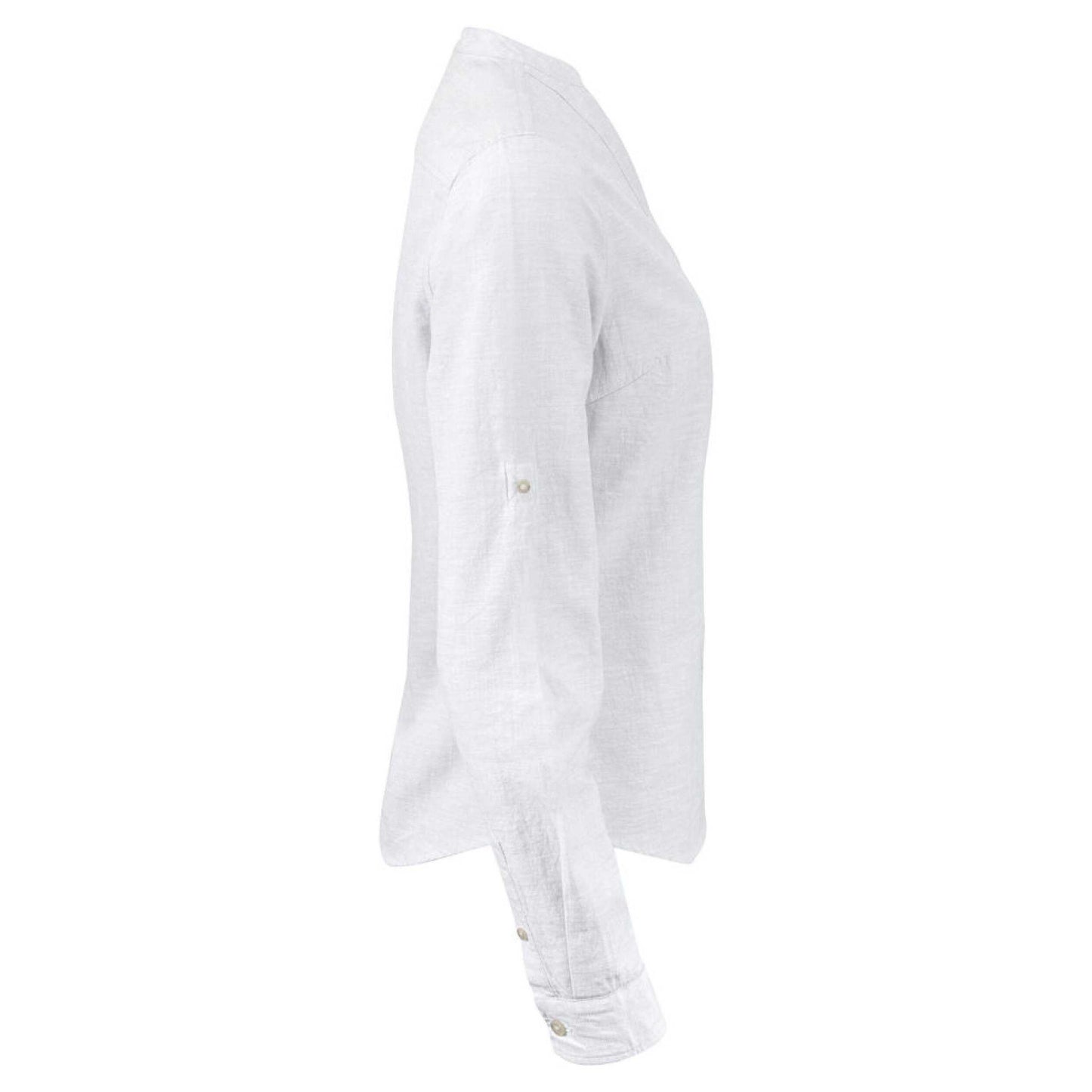 White - Lifestyle - James Harvest Womens-Ladies Townsend Shirt