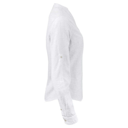 White - Lifestyle - James Harvest Womens-Ladies Townsend Shirt