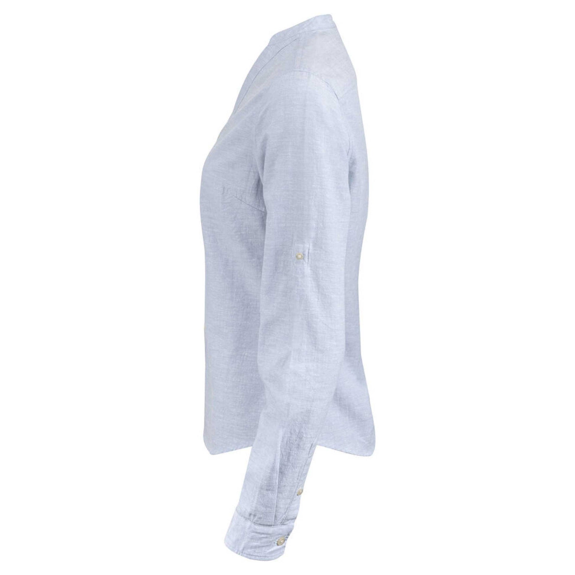 Light Blue - Side - James Harvest Womens-Ladies Townsend Shirt
