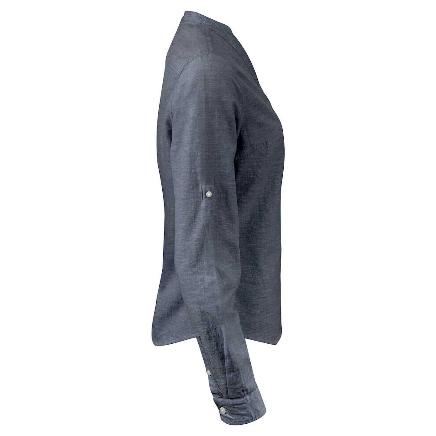 Navy - Lifestyle - James Harvest Womens-Ladies Townsend Shirt