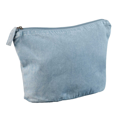 Vintage Light Blue - Front - Westford Mill Garment Dyed Toiletry Bag