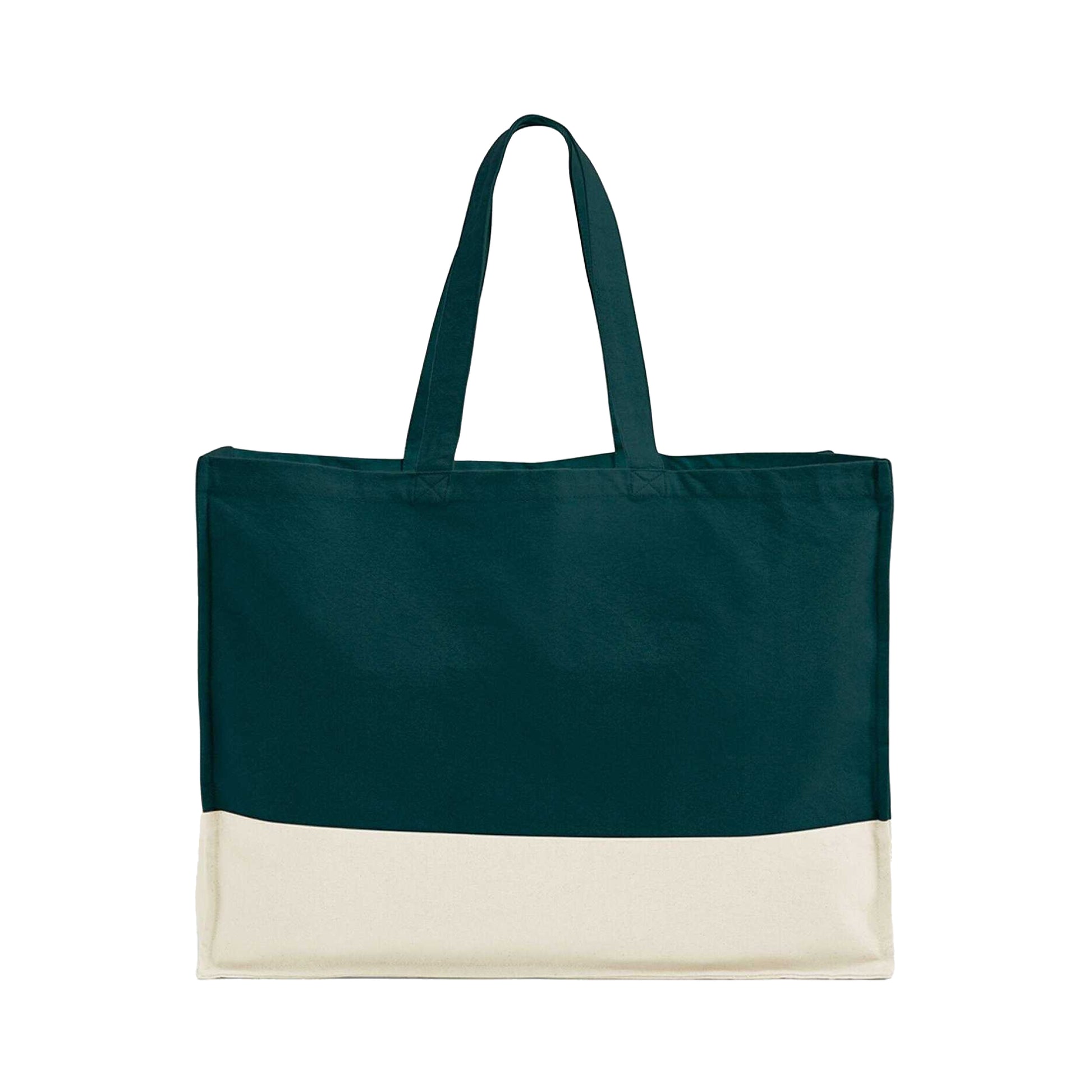 Dark Marine-Natural - Back - Westford Mill EarthAware Contrast Organic Tote