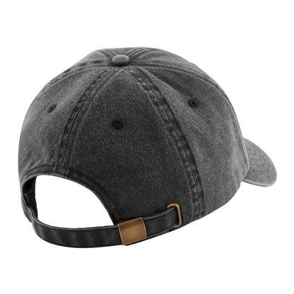 Vintage Black - Back - Beechfield Childrens-Kids Vintage Low Profile Baseball Cap