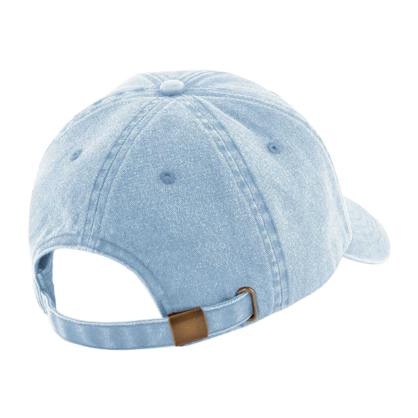 Vintage Light Blue - Back - Beechfield Childrens-Kids Vintage Low Profile Baseball Cap