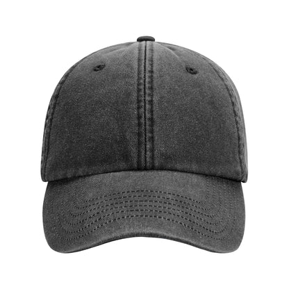 Vintage Black - Side - Beechfield Childrens-Kids Vintage Low Profile Baseball Cap