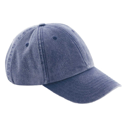 Vintage Denim - Front - Beechfield Childrens-Kids Vintage Low Profile Baseball Cap