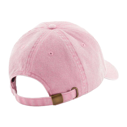 Vintage Dusky Pink - Back - Beechfield Childrens-Kids Vintage Low Profile Baseball Cap