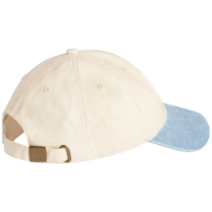 Natural-Vintage Light Blue - Back - Beechfield Unisex Adult Vintage Low Profile Baseball Cap