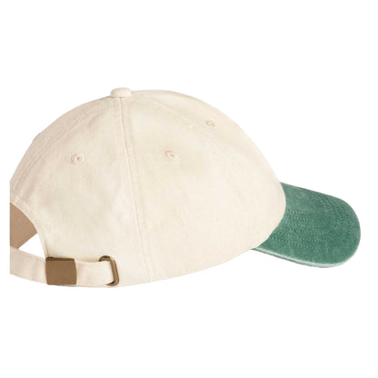 Natural-Vintage Bottle Green - Back - Beechfield Unisex Adult Vintage Low Profile Baseball Cap