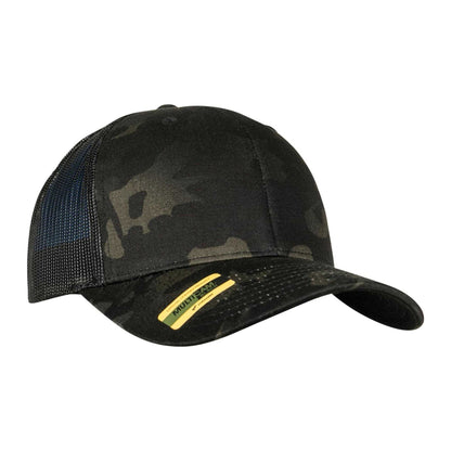Black Multicam - Lifestyle - Flexfit Unisex Adult Retro Camo Trucker Cap