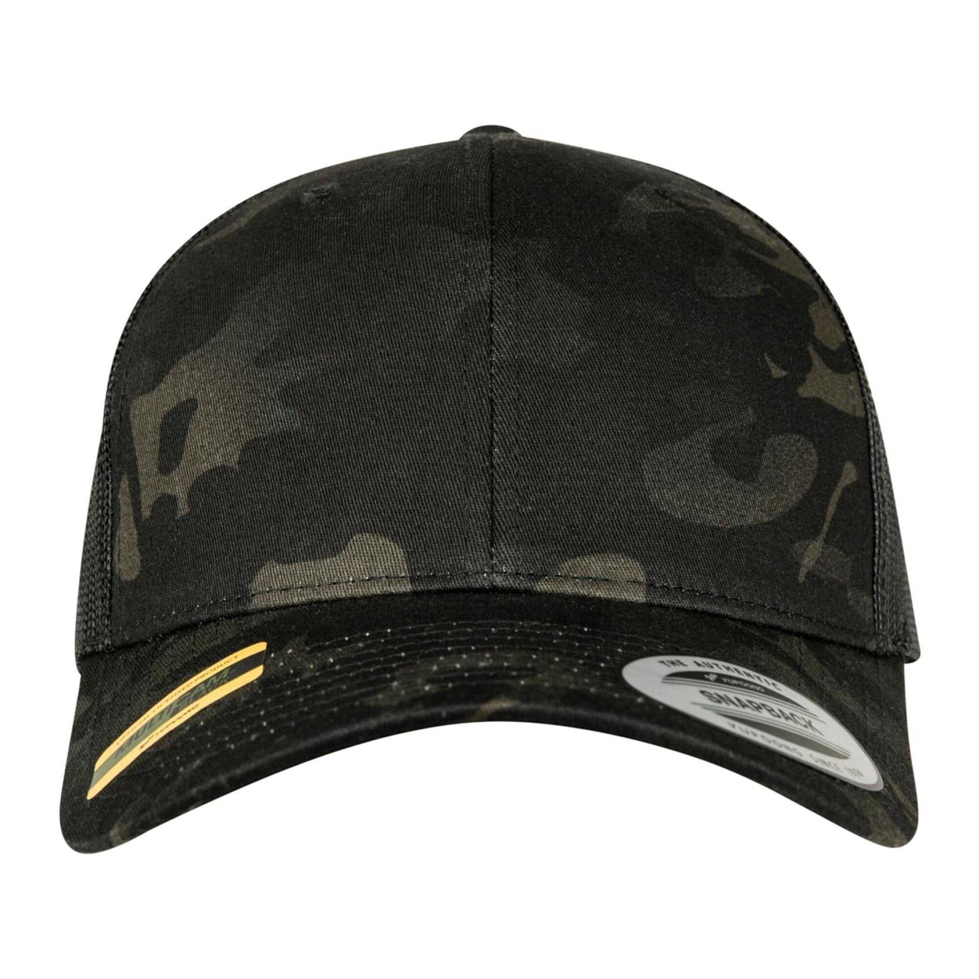 Black Multicam - Pack Shot - Flexfit Unisex Adult Retro Camo Trucker Cap