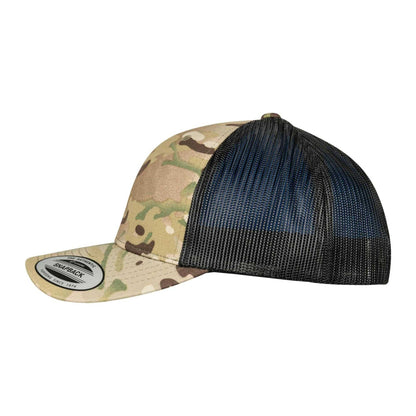Multicam - Side - Flexfit Unisex Adult Retro Camo Trucker Cap