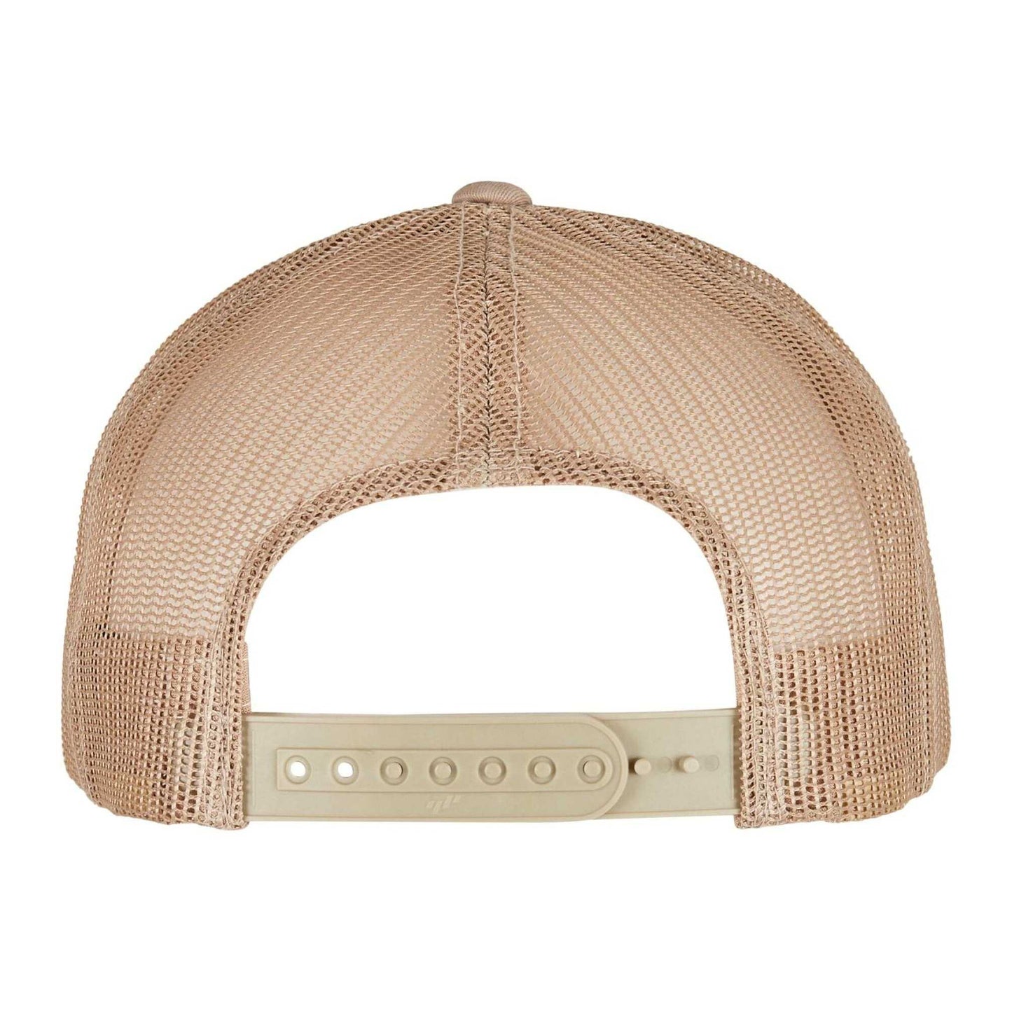 Tan - Back - Flexfit Unisex Adult Retro Camo Trucker Cap
