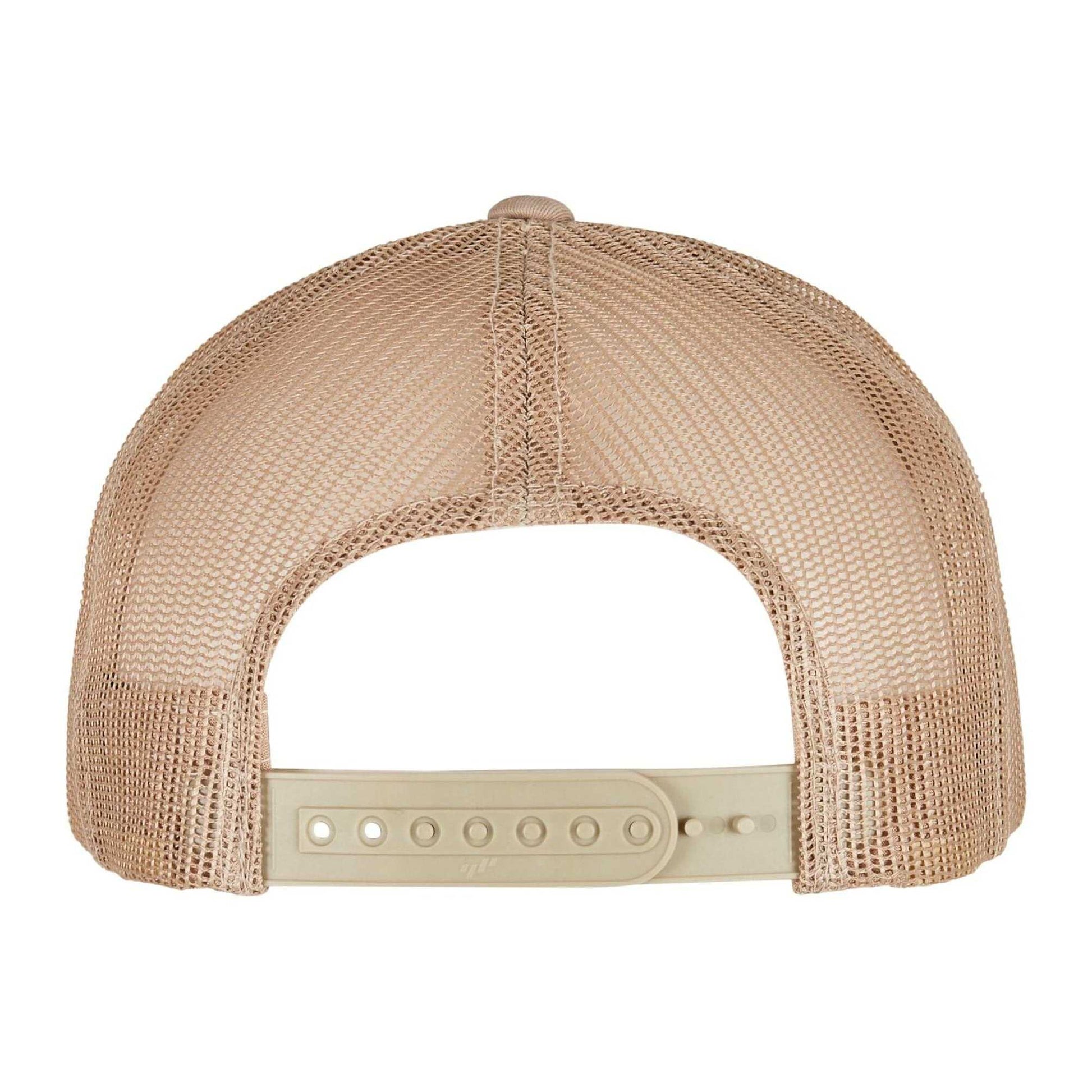 Tan - Back - Flexfit Unisex Adult Retro Camo Trucker Cap