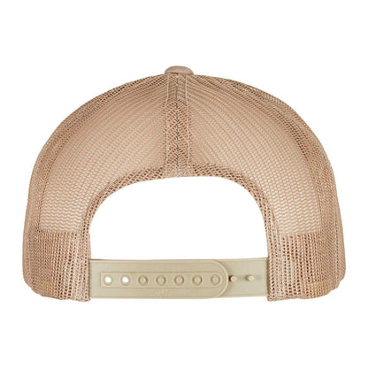 Tan - Back - Flexfit Unisex Adult Retro Camo Trucker Cap