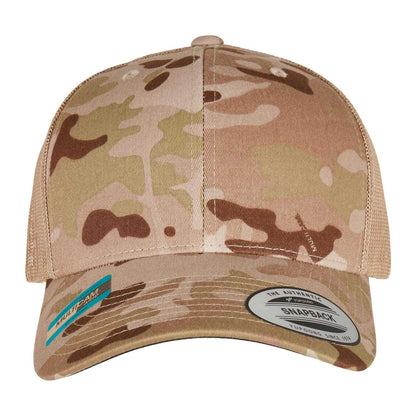 Tan - Lifestyle - Flexfit Unisex Adult Retro Camo Trucker Cap