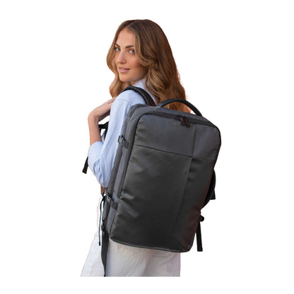 Black - Side - Shugon Vienna Overnight Laptop Backpack