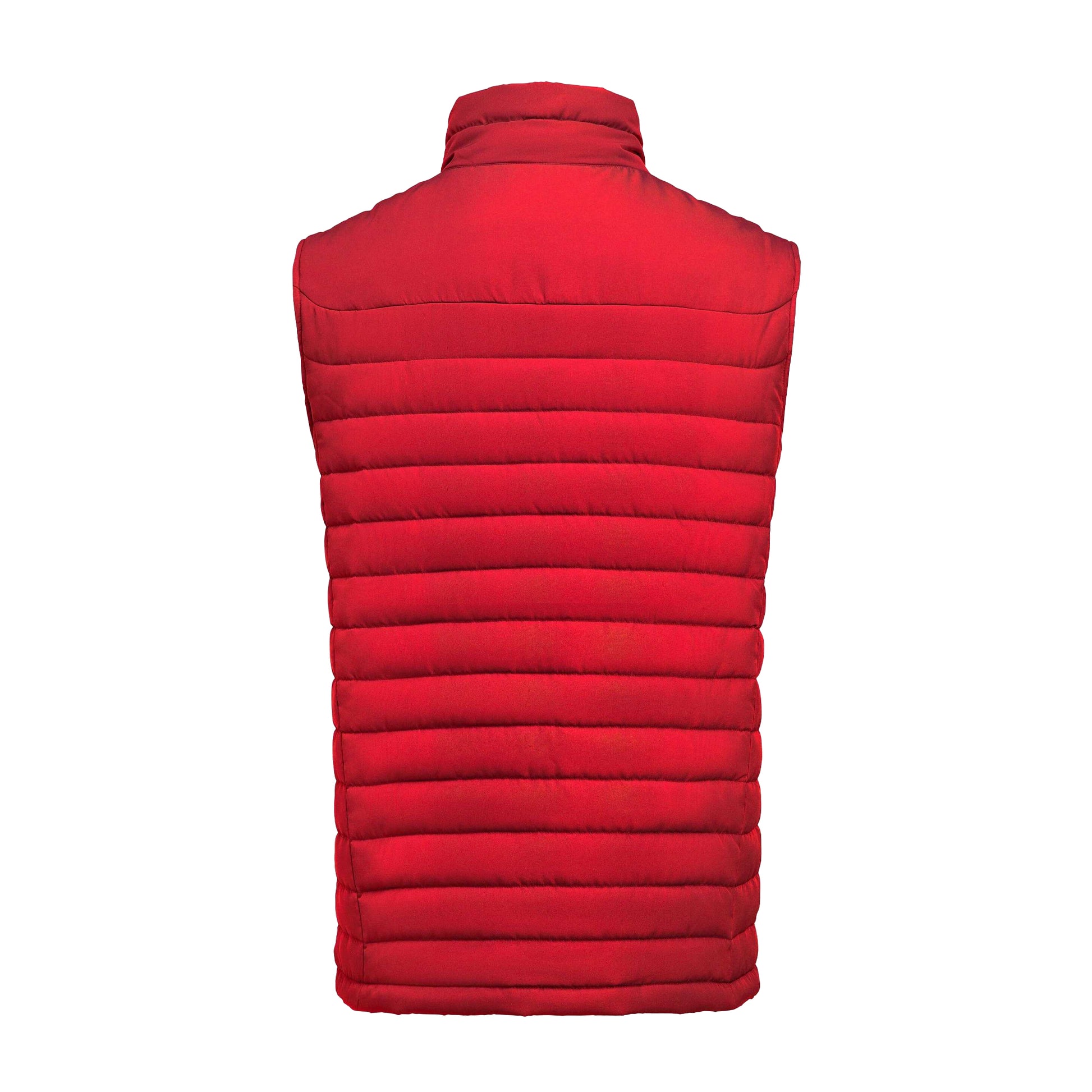 Red - Back - James Harvest Mens Arches Padded Gilet