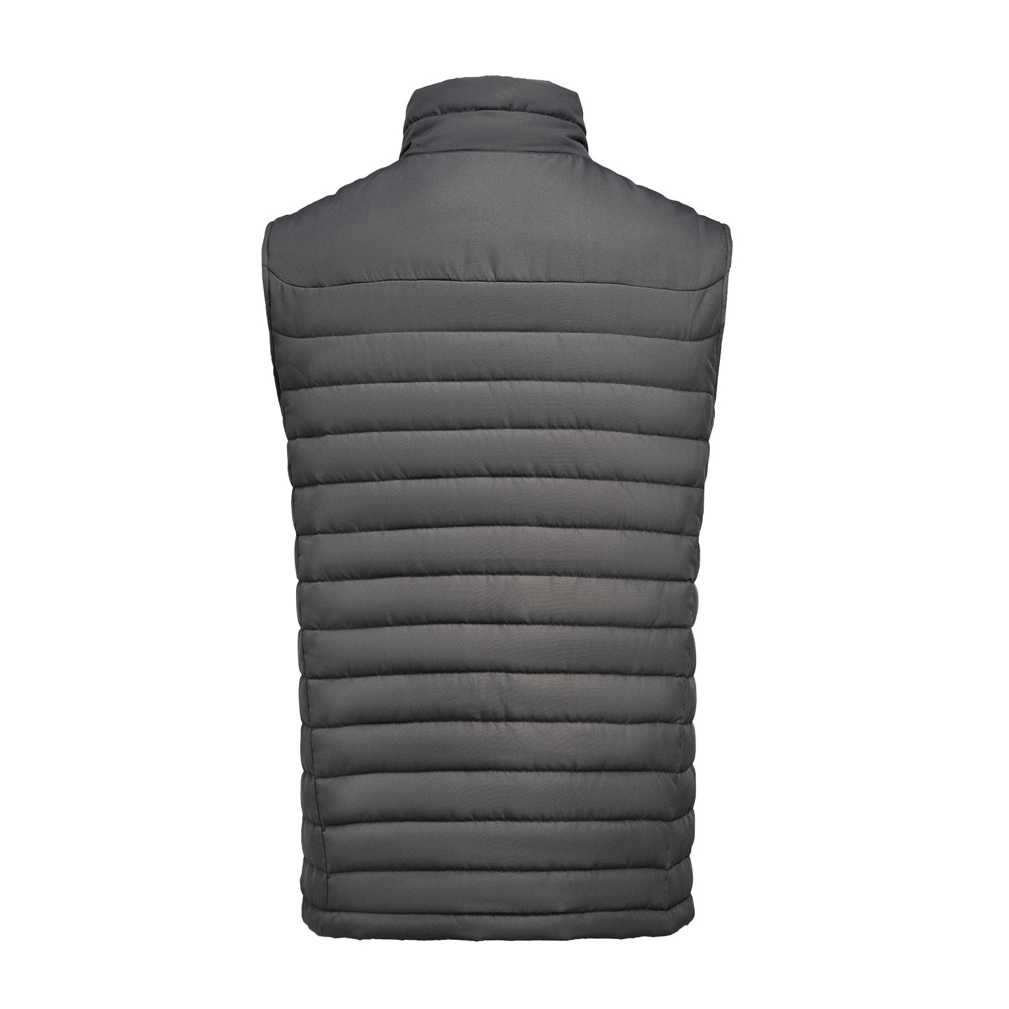Steel Grey - Back - James Harvest Mens Arches Padded Gilet