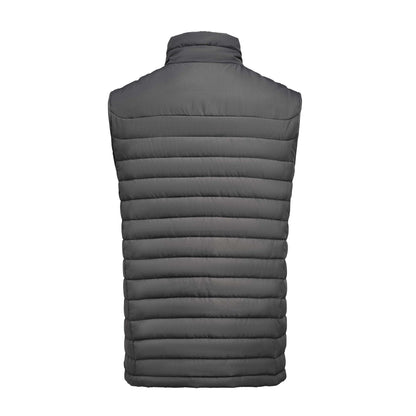 Steel Grey - Back - James Harvest Mens Arches Padded Gilet