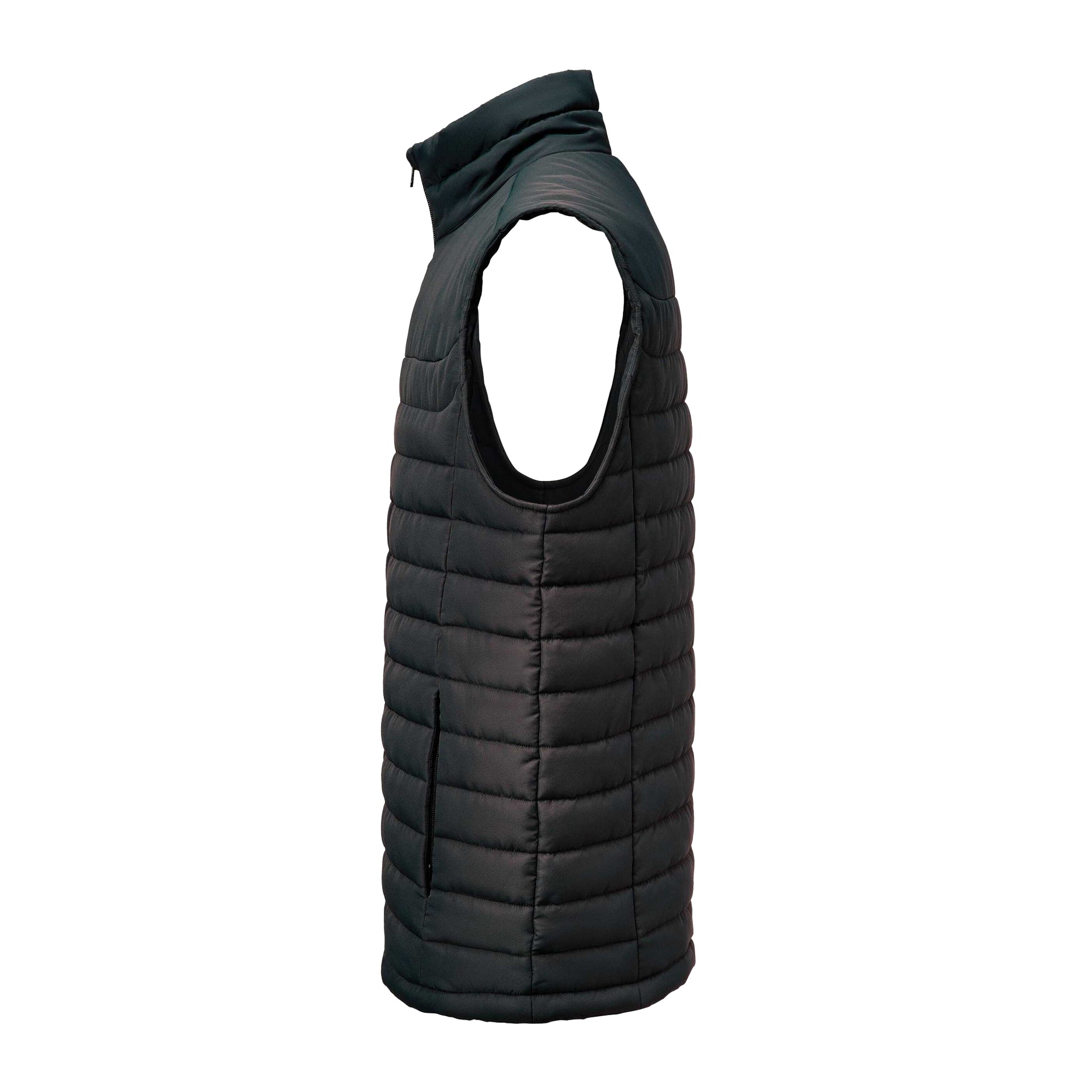 Black - Side - James Harvest Mens Arches Padded Gilet
