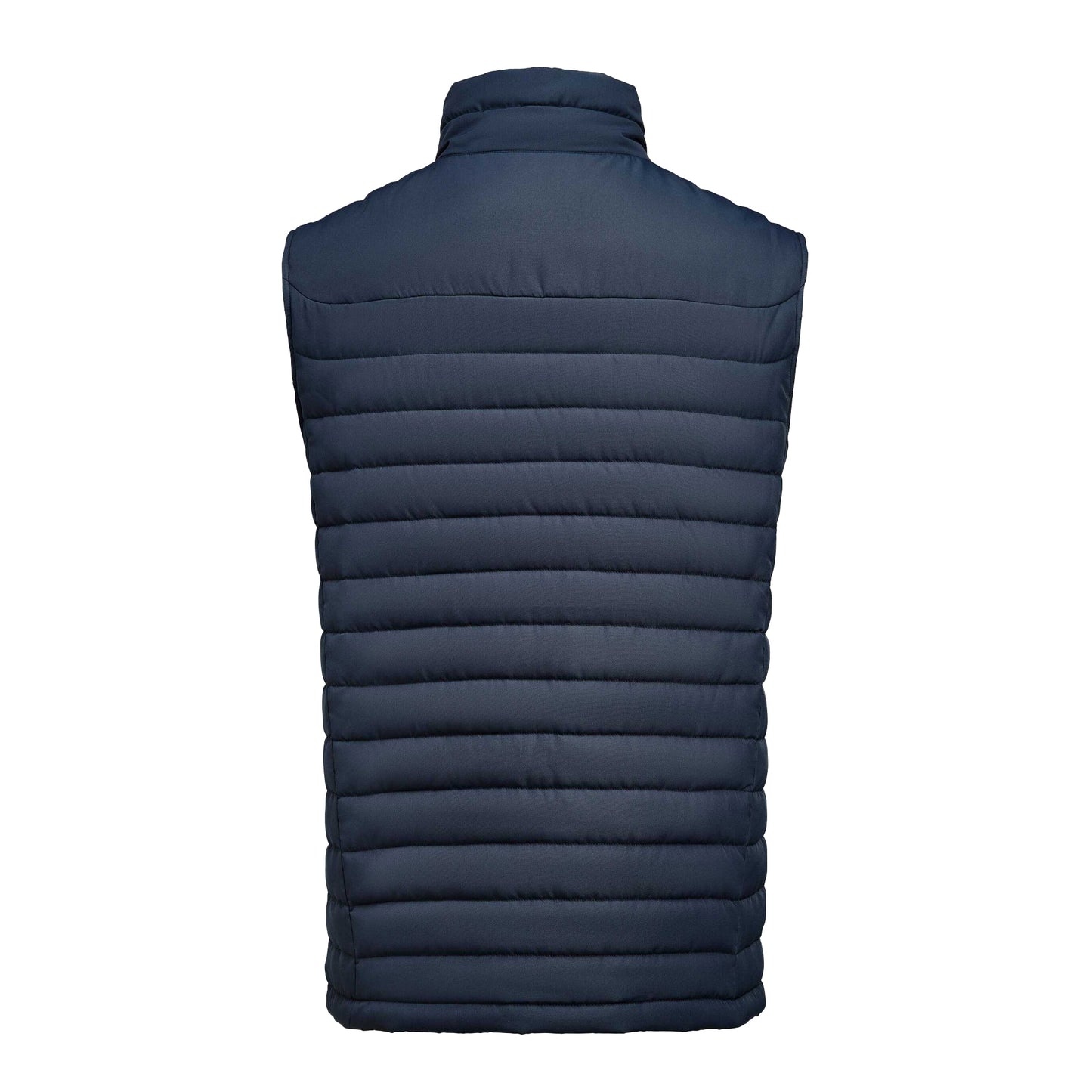 Navy - Back - James Harvest Mens Arches Padded Gilet