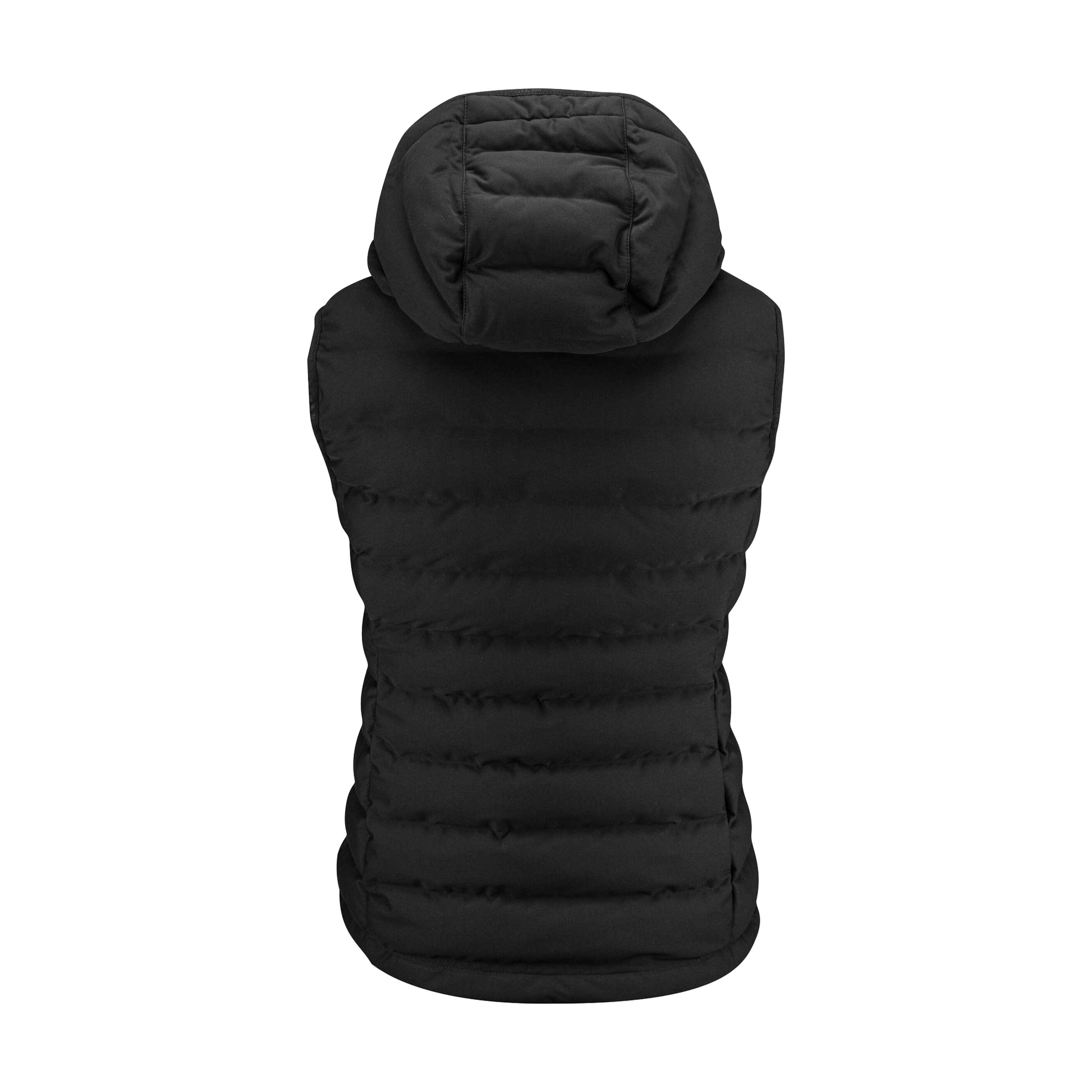 Black - Back - James Harvest Womens-Ladies Woodlake Heights Padded Gilet