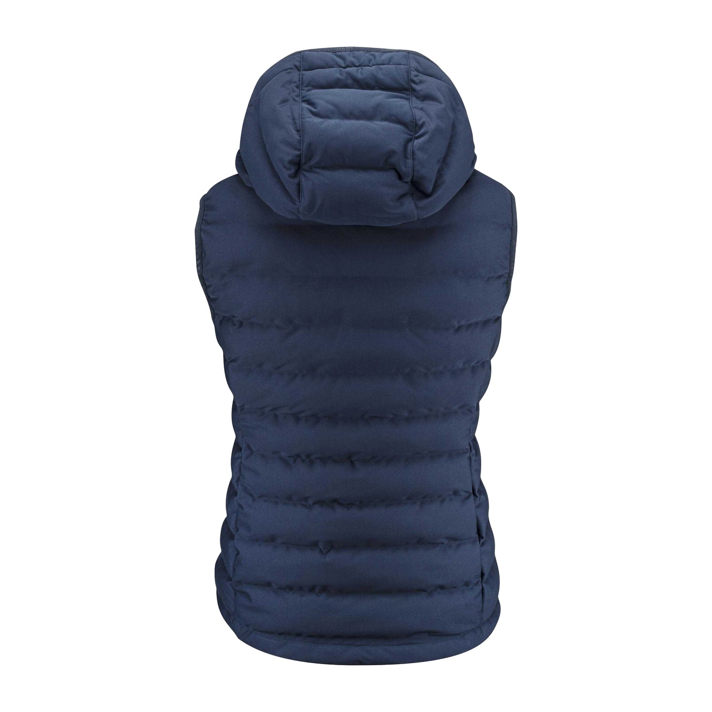 Navy - Back - James Harvest Womens-Ladies Woodlake Heights Padded Gilet