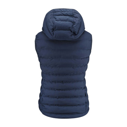 Navy - Back - James Harvest Womens-Ladies Woodlake Heights Padded Gilet