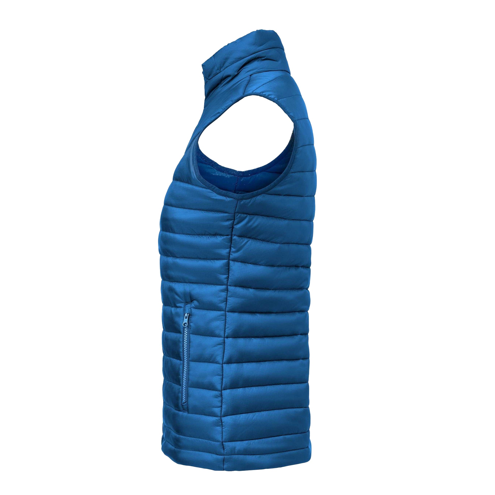 Blue - Side - James Harvest Womens-Ladies Meadows Gilet