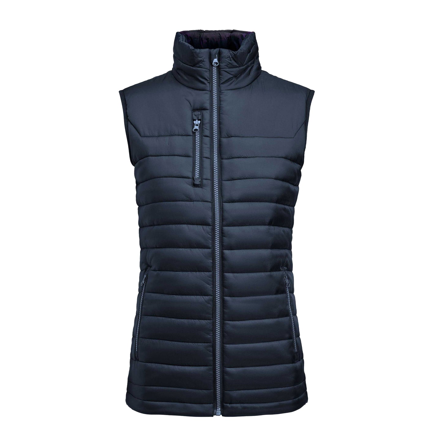 Navy - Front - James Harvest Womens-Ladies Meadows Gilet
