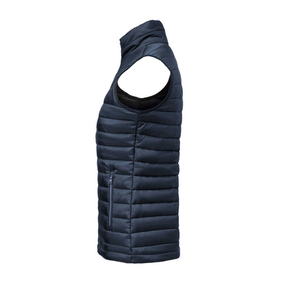 Navy - Side - James Harvest Womens-Ladies Meadows Gilet