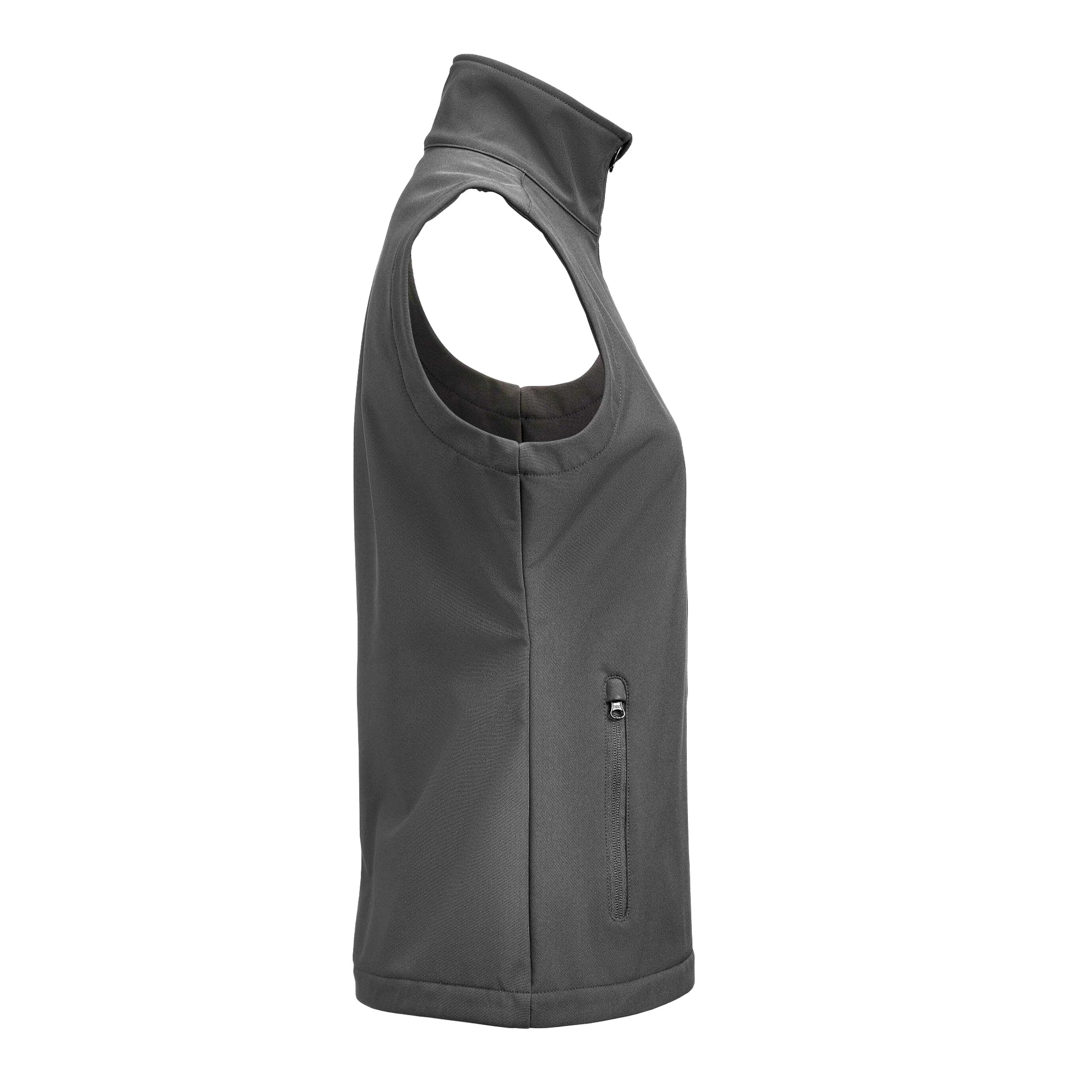 Steel Grey - Side - James Harvest Womens-Ladies Valley Gilet