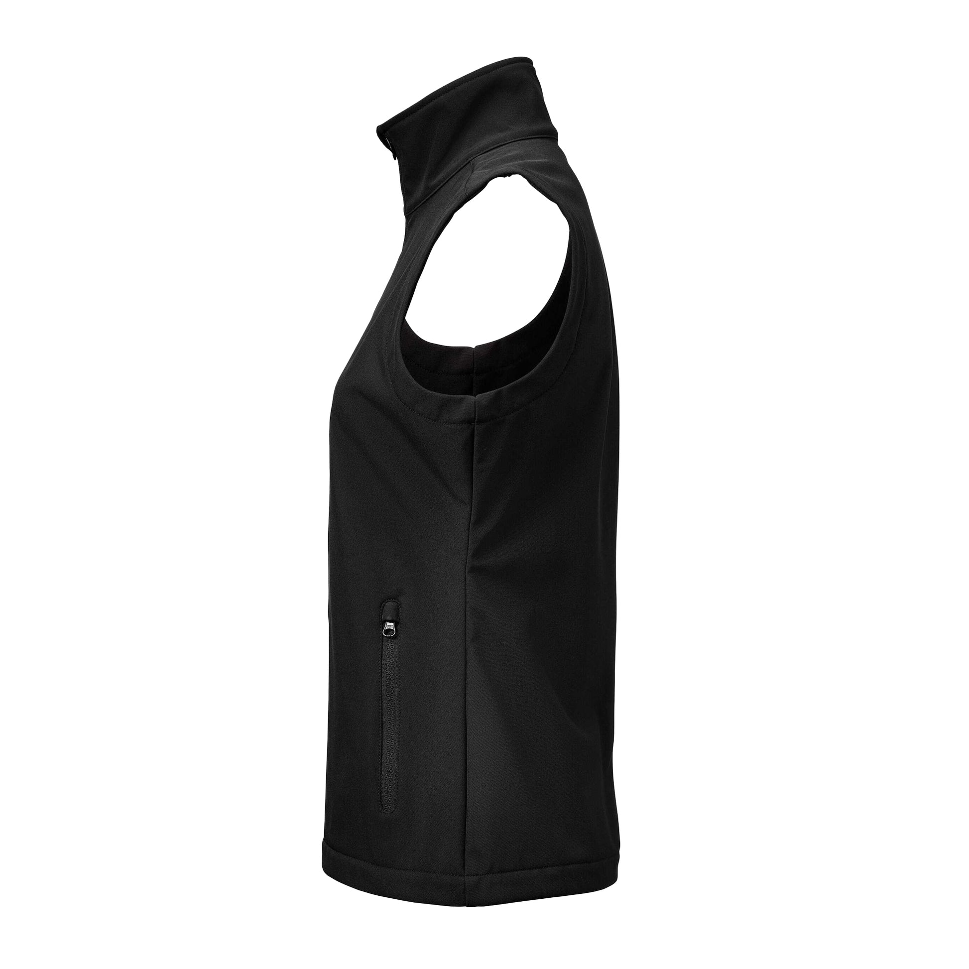 Black - Side - James Harvest Womens-Ladies Valley Gilet
