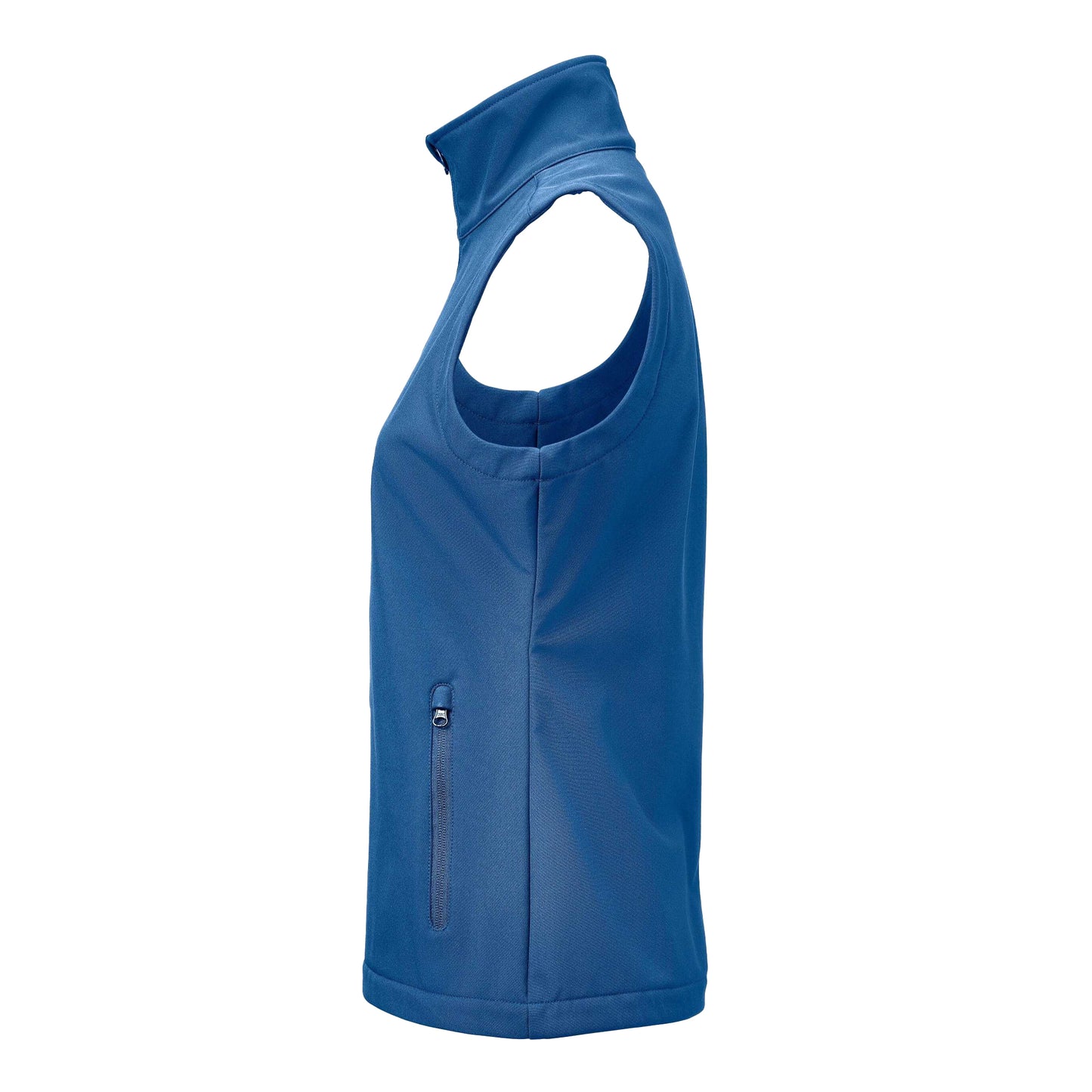 Blue - Side - James Harvest Womens-Ladies Valley Gilet