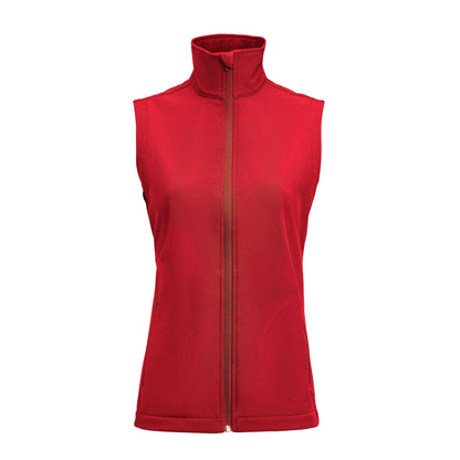 Red - Front - James Harvest Womens-Ladies Valley Gilet