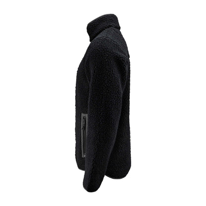 Black - Lifestyle - James Harvest Mens Kingsley Sherpa Fleece Jacket