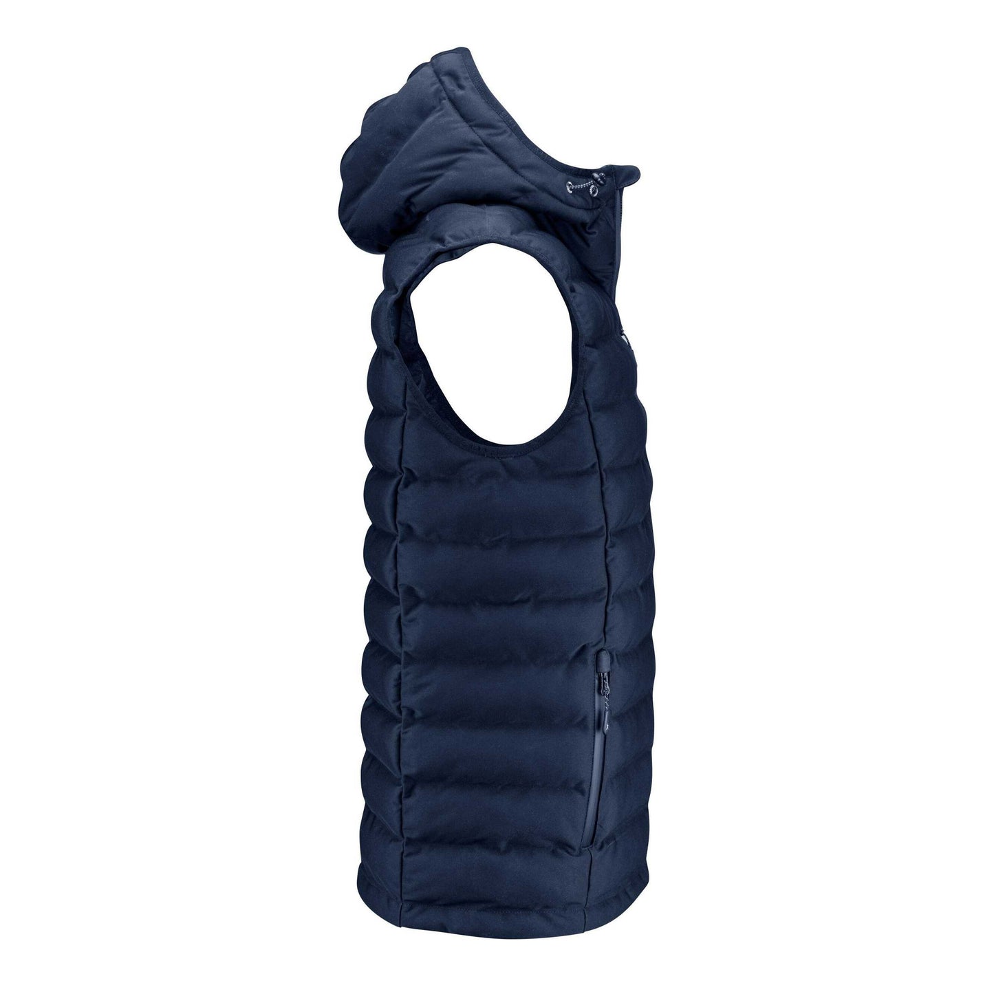 Navy - Lifestyle - James Harvest Mens Woodlake Heights Padded Gilet