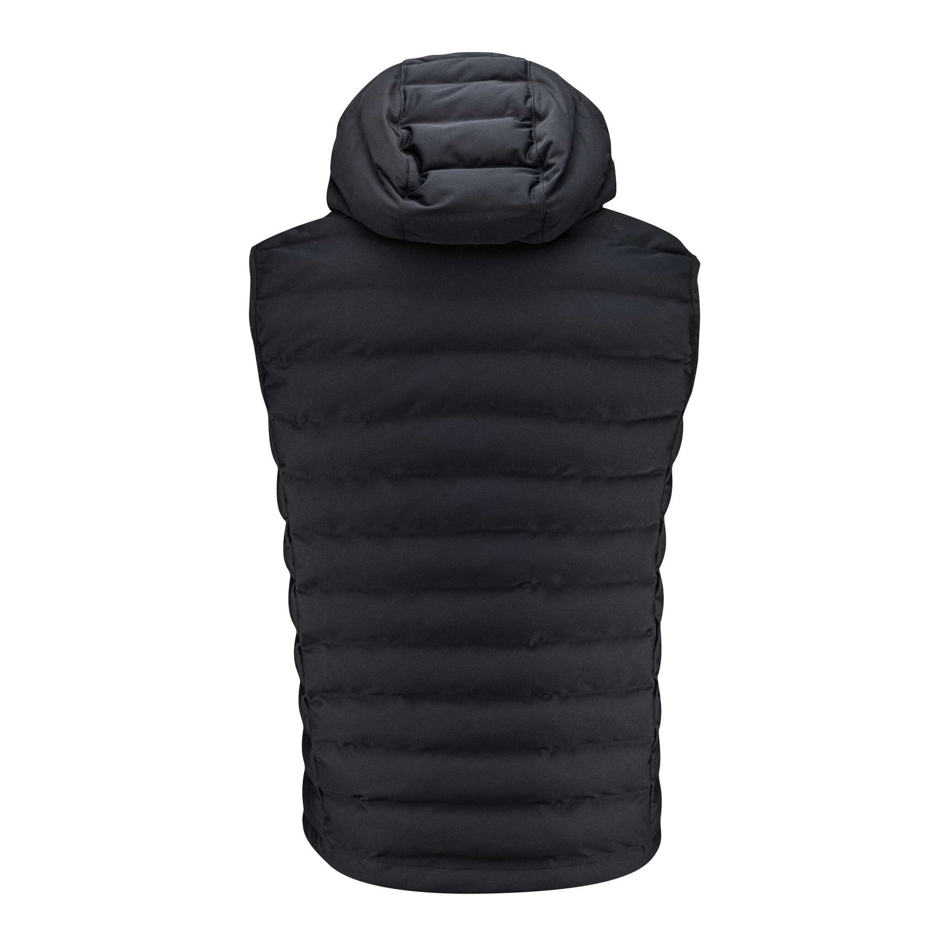 Black - Back - James Harvest Mens Woodlake Heights Padded Gilet