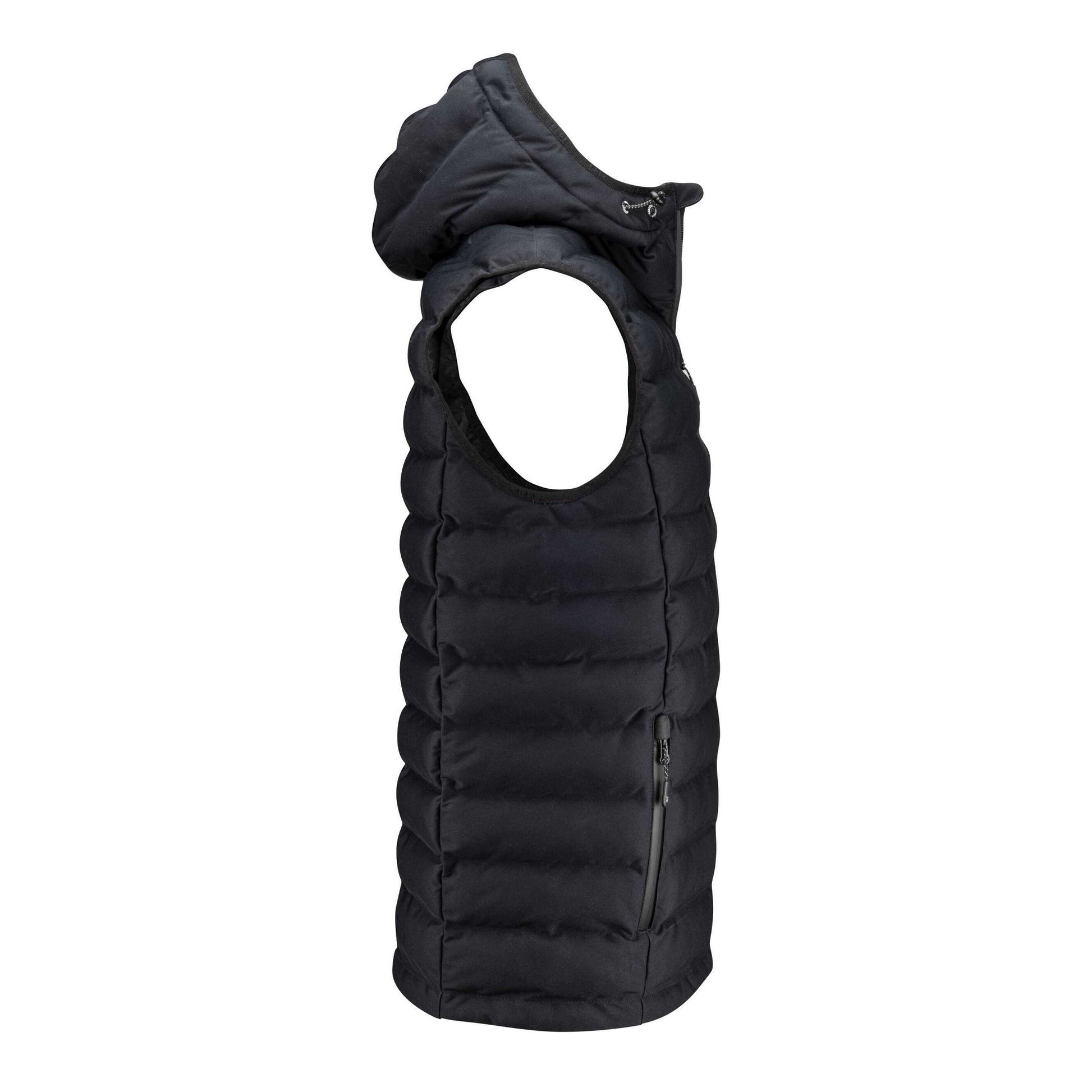 Black - Lifestyle - James Harvest Mens Woodlake Heights Padded Gilet