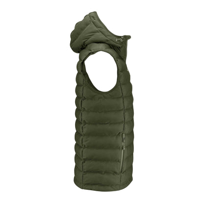 Moss Green - Lifestyle - James Harvest Mens Woodlake Heights Padded Gilet