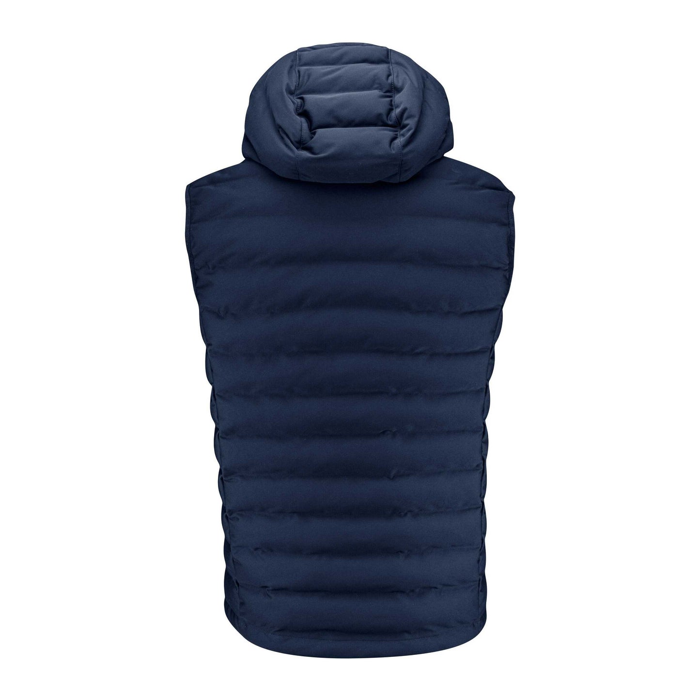 Navy - Back - James Harvest Mens Woodlake Heights Padded Gilet