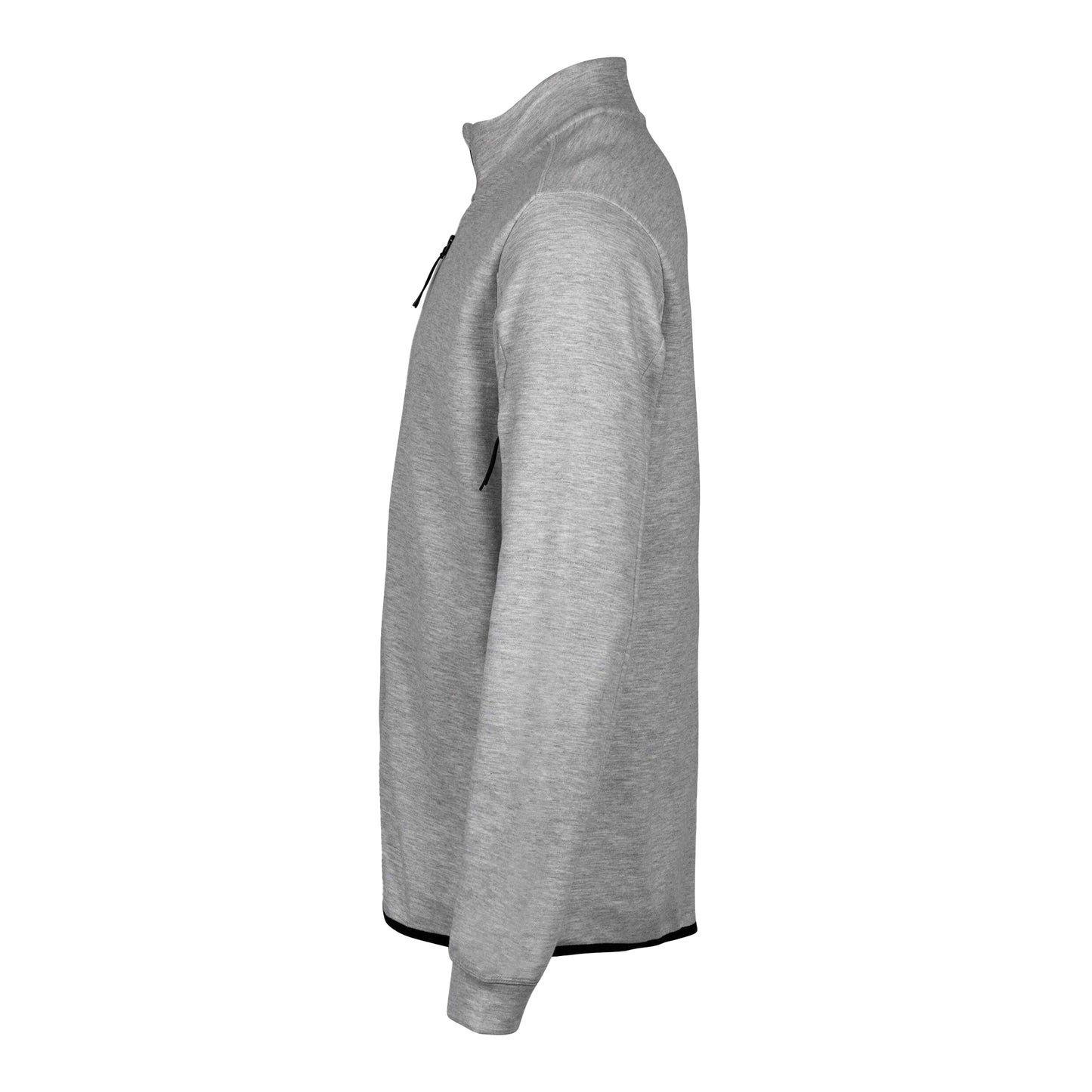 Heather Grey - Side - Tee Jays Mens Full Zip Athletic Cardigan